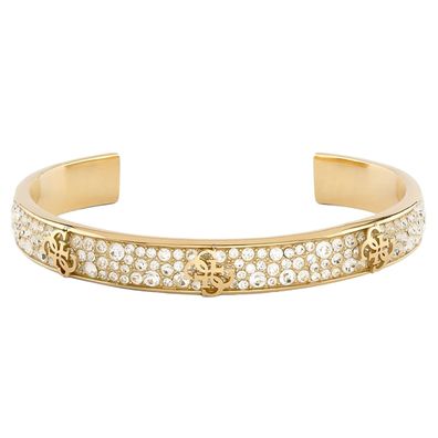 Guess Schmuck Damen-Armspange Multi Crystals Goldfarben L JUBB06401JWYGL