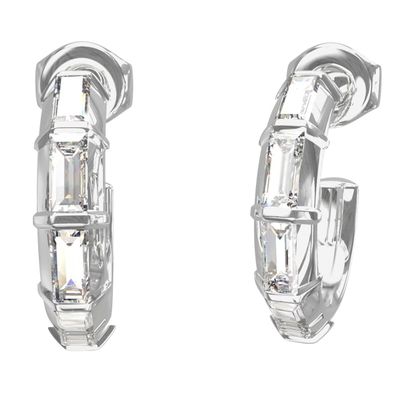 Guess Schmuck Damen-Creolen Multi Crystals Ohrringe Goldfarben JUBE06332JWRHT/U