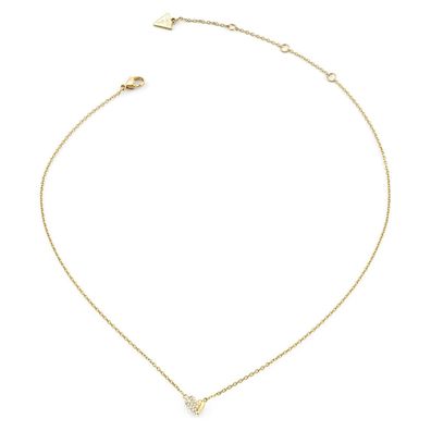 Guess Schmuck Damen-Kette Fluid Heart Goldfarben JUBN06370JWYGT/U