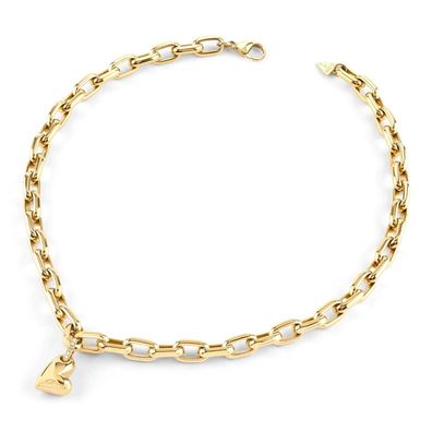 Guess Schmuck Damen-Kette Fluid Charm Goldfarben JUBN06441JWYGT/U