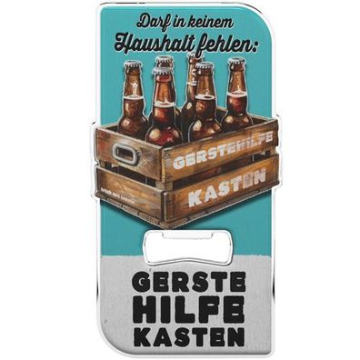 LANOLU Magnet Flaschenöffner Gerste Hilfe Kasten