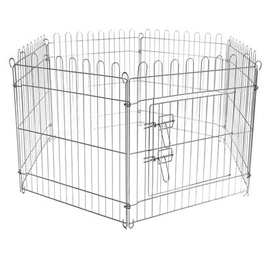 Freilaufgehege Laufstall Welpenlaufstall 6tlg 70x105cm pro Element Gartengehege