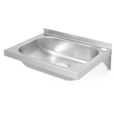 Wandmontiertes Handwaschbecken aus Stahl 400x295mm - Hendi 811818