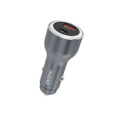 USB-A/USB-C-PD/QC-LED-Autoladegerät 120 W - Grau