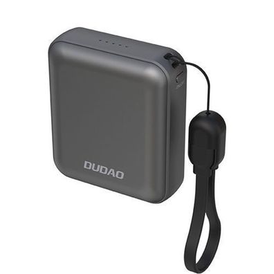 K22+ 10000mAh Powerbank mit Anhänger und 22,5W USB-C-Kabel - Grau