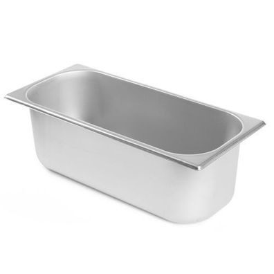 Professionelle Eiscremeform aus Edelstahl, 360 x 165 x 120 mm, Fassungsvermögen 5 l