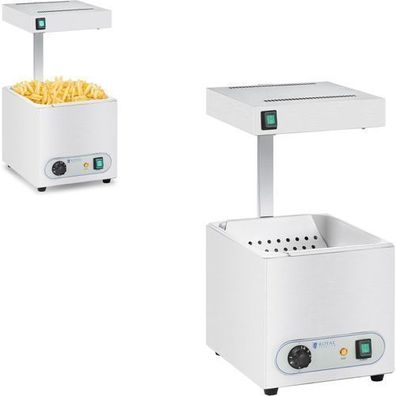 Royal Catering RCWG-1500 Pommes-frites-Wärmer mit Strahlungsheizung 850W