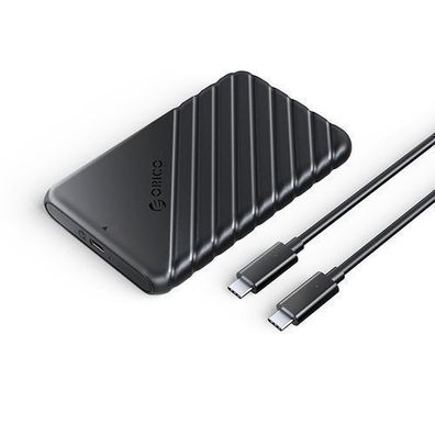 25PW1C-C3 2,5'' HDD/SSD-Gehäuse mit USB-C 6 Gbit/s - Schwarz