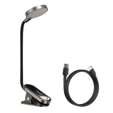 Mini-LED-Lampe zum Ablesen des Bildschirms mit Klemme, grau
