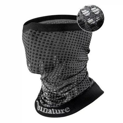 Skischal, multifunktionales Sport-Bandana, Einheitsgröße - schwarz