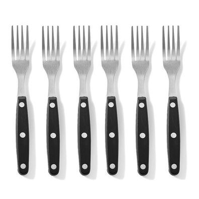 Steakgabeln-Set aus Edelstahl, 6-teilig - Hendi 781432