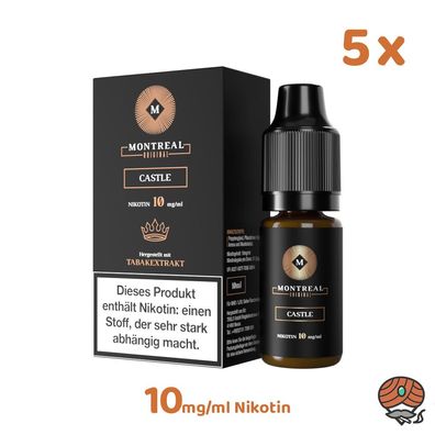 Montreal Original Castle * 10mg/ml* Nikotinsalz, 5x 10ml Liquid