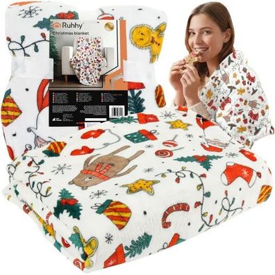 Weihnachtsdecke Kuscheldecke Wohndecke