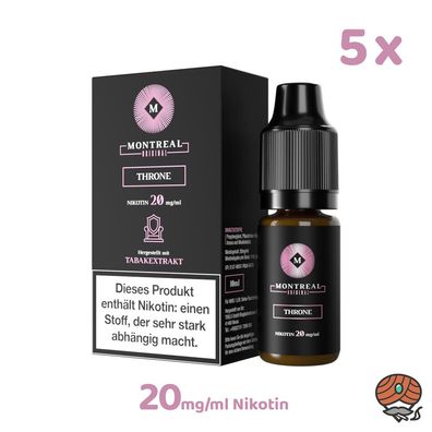 Montreal Original Throne * 20mg/ml* Nikotinsalz, 5x 10ml Liquid