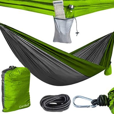 Hängematte Gardlov Santiago 260x131 cm Nylon bis 150 kg mit Tasche