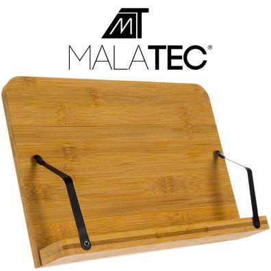 Buchständer Malatec 19222 Bambus 6-stufig verstellbar klappbar Leseständer
