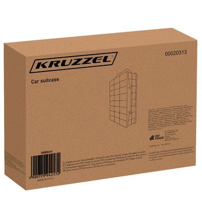 Autokoffer Kruzzel W20313 Aufbewahrungsbox 46 Fächer transparent 33x25 cm