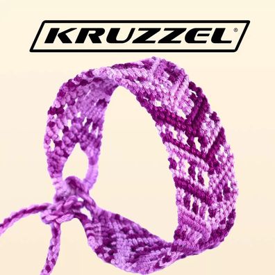 Armband-Bastelset Kruzzel 20573, 11 Fäden in 9 Farben, 2 Flechtscheiben, ab 6 Jahren