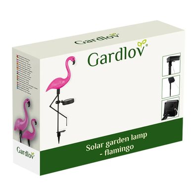 Solar-Gartenleuchte Gardlov 21151 Flamingo 3er Set LED IP44 52 cm