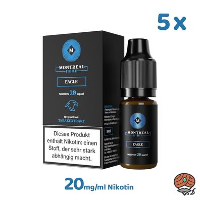 Montreal Original Eagle * 20mg/ml* Nikotinsalz, 5x 10ml Liquid