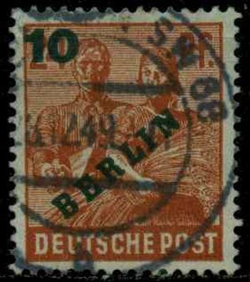 BERLIN 1949 Nr 65 zentrisch gestempelt X112ACE
