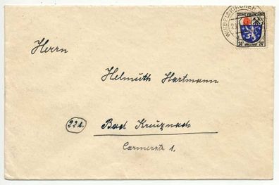 FRANZ. ZONE ALLG. AUSG. Nr 9 BRIEF EF X5BC3B6