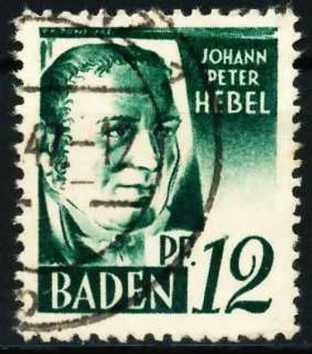FZ BADEN 1. Ausgabe Spezialisiert Nr 4vvI gestempelt X5E7EFE
