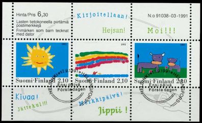 Finnland Block 7 zentrisch gestempelt S044CB2