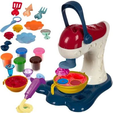 Knetmasse Set Kruzzel EK6055 Spielzeug Mixer mit Zubehör 5 Farben ab 3 Jahren