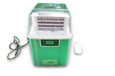 VEVOR Eiswürfelmaschine 20,4 kg/24 h 24 Würfel in 15 Min 3 Größen Edelstahl