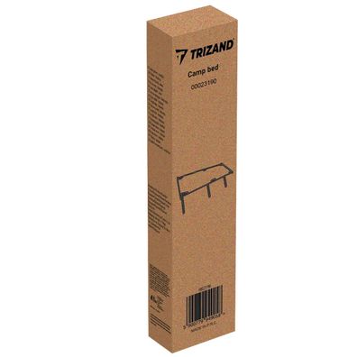 Feldbett Trizand 23190 klappbar 189 x 70 x 43 cm bis 110 kg belastbar schwarz