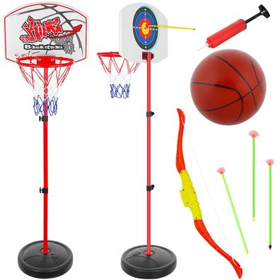 Basketballständer 2in1 Kruzzel Kinder Schießstand höhenverstellbar 73-146 cm