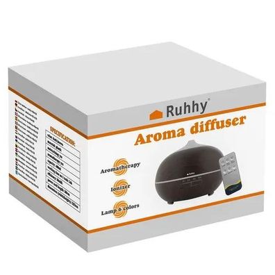 Aroma Diffusor Ruhhy 400 ml - Ultraschall Luftbefeuchter mit Ionisator und LED