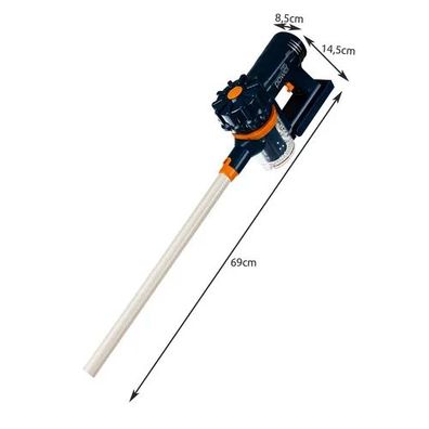 Kinderstaubsauger ISO TRADE 2 in 1 Spielzeug mit 3 Aufsätzen Blau 69 cm