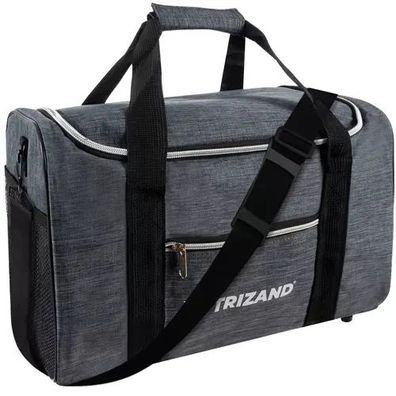 Reisetasche Trizand 23635 Handgepäck 40x25x20 cm, 20 l, Polyester grau