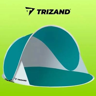 Strandzelt Trizand 23856 Pop Up 190x120x86 cm UV-Schutz 30+ blaugrau