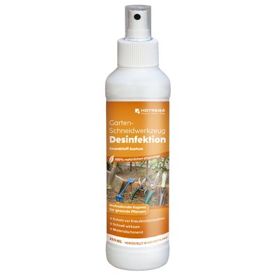 HOTREGA® Garten- und Schneidwerkzeug Desinfektion, 250 ml Pumpsprüher