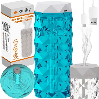 Luftbefeuchter Nachtlampe Ruhhy 24625 400 ml RGB LED Kristall USB-C