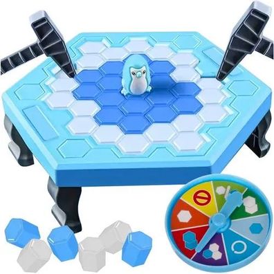 Geschicklichkeitsspiel Pinguine Kruzzel 24925 Eisblock Spiel mit Hammer 2 Spieler