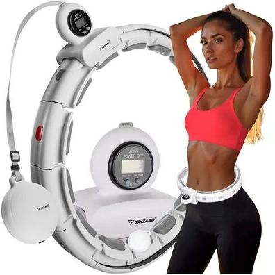 Hula Hoop Reifen Trizand 25254 mit Zähler, 16 Segmente, 75-109 cm