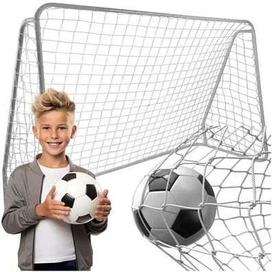 Fußballtornetz Trizand 213x150x90 cm HDPE Ersatznetz für Metalltore