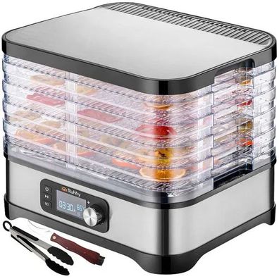 Dörrautomat Ruhhy 25928 für Obst Gemüse Pilze 5 Etagen 10 L 400 W LCD