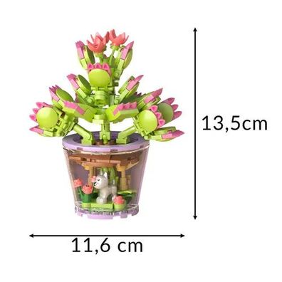 Bausteine Blumen Set ISO TRADE 172 Teile ABS mehrfarbig ab 6 Jahre
