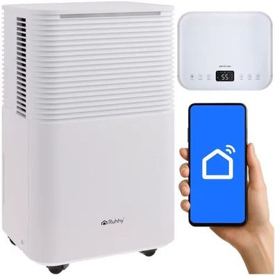 Luftentfeuchter Ruhhy Dryzix 500 WiFi-App Steuerung 12 l pro Tag Hygrostat Timer