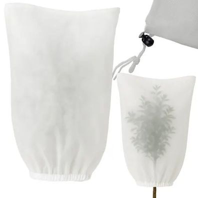 Pflanzenschutzhaube Gardlov 26549 Winterschutz Vlies 160x100 cm weiß mit Kordelzug