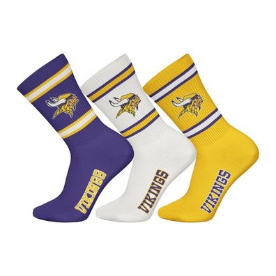 Minnesota Vikings Socken 3pk Crew Socks 22340001-4085