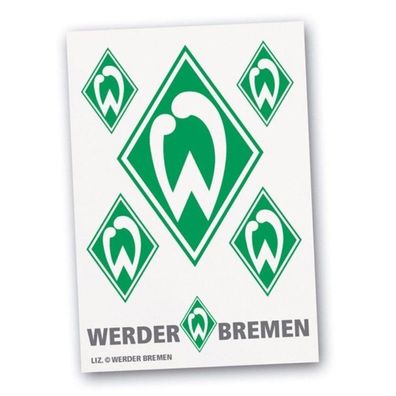 SV Werder Bremen Aufkleber Raute 6tlg., Außen 1015