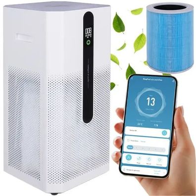 Luftreiniger Ruhhy Ioniqs 26816 HEPA H12 Aktivkohle Ionisator WLAN bis 80 m2