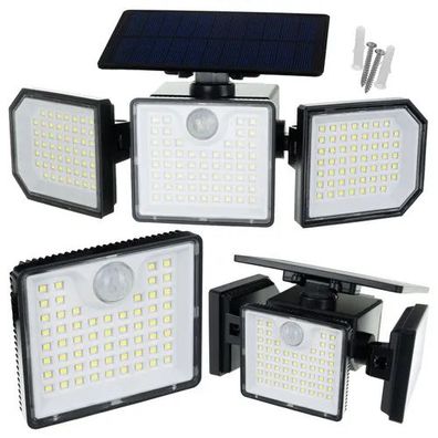 Solarlampe IZOXIS 24633 167 LED 500 lm Bewegungsmelder Fernbedienung IP65