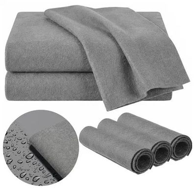 Fensterputztücher Ruhhy 3er Set 30 x 40 cm Mikrofaser grau